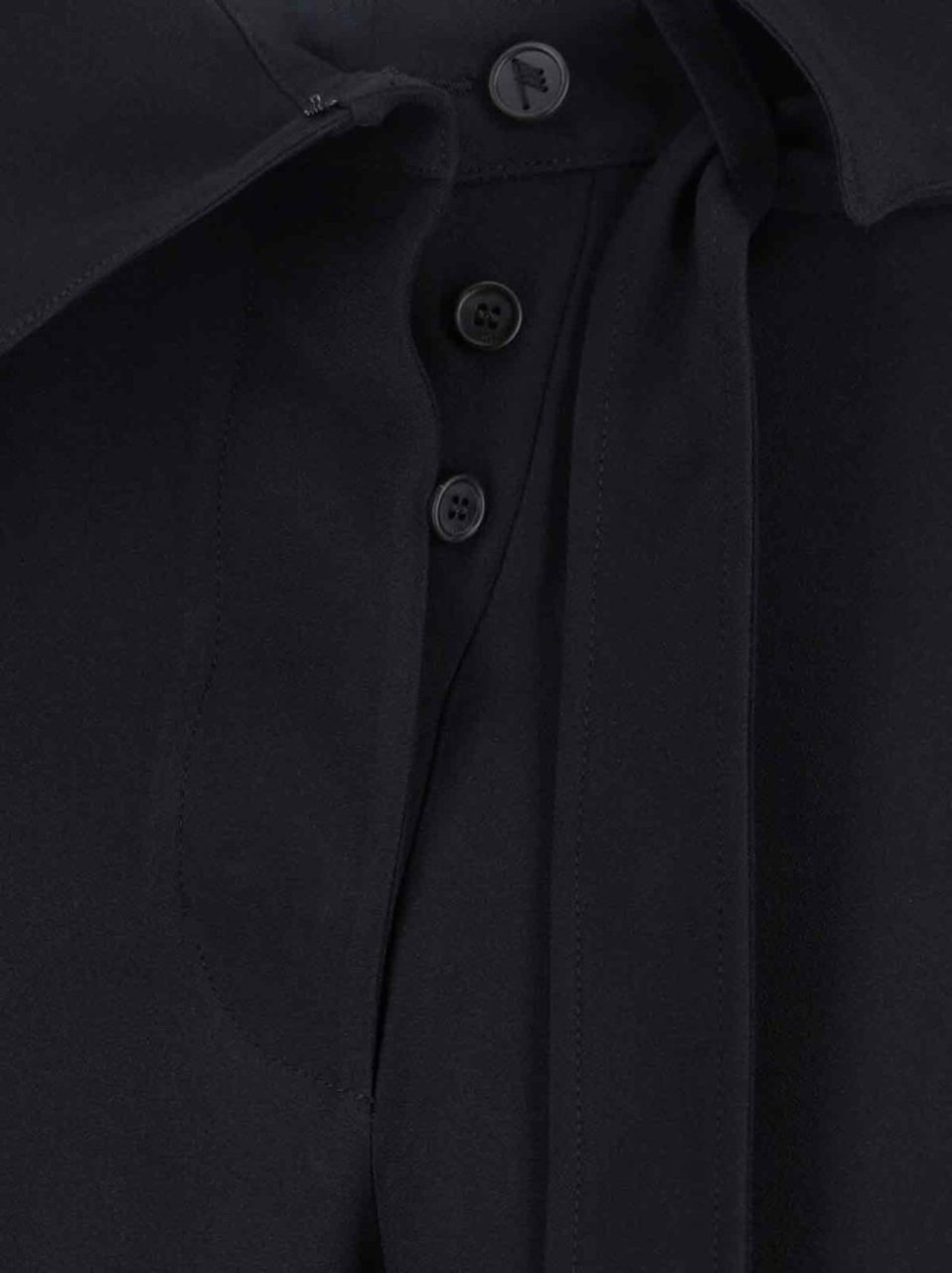 The Attico Cropped Black Trousers With High Waist Zwart