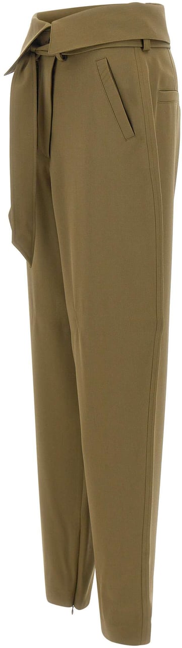 The Attico Trousers Green Groen