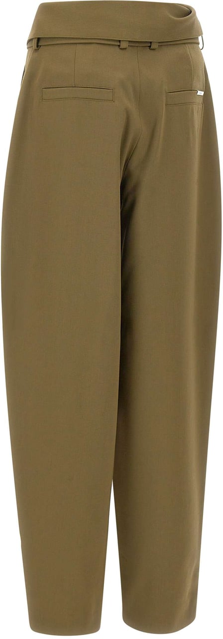 The Attico Trousers Green Groen