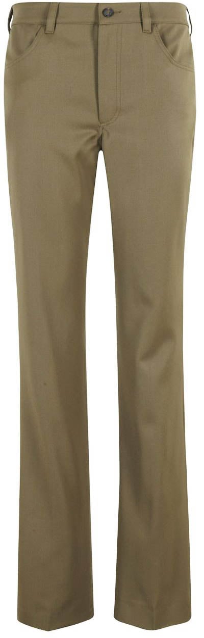 The Attico Trousers Green Groen
