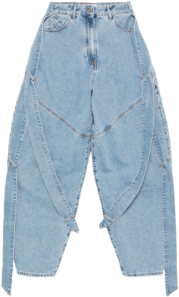 The Attico Jeans Clear Blue Blauw