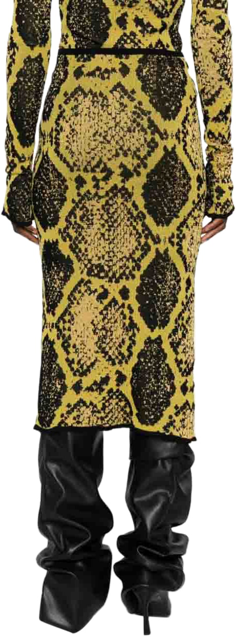 The Attico Skirts Yellow Geel