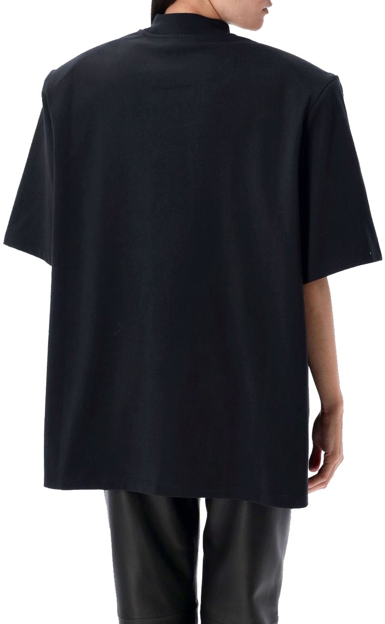 The Attico T-Shirts And Polos Black Zwart