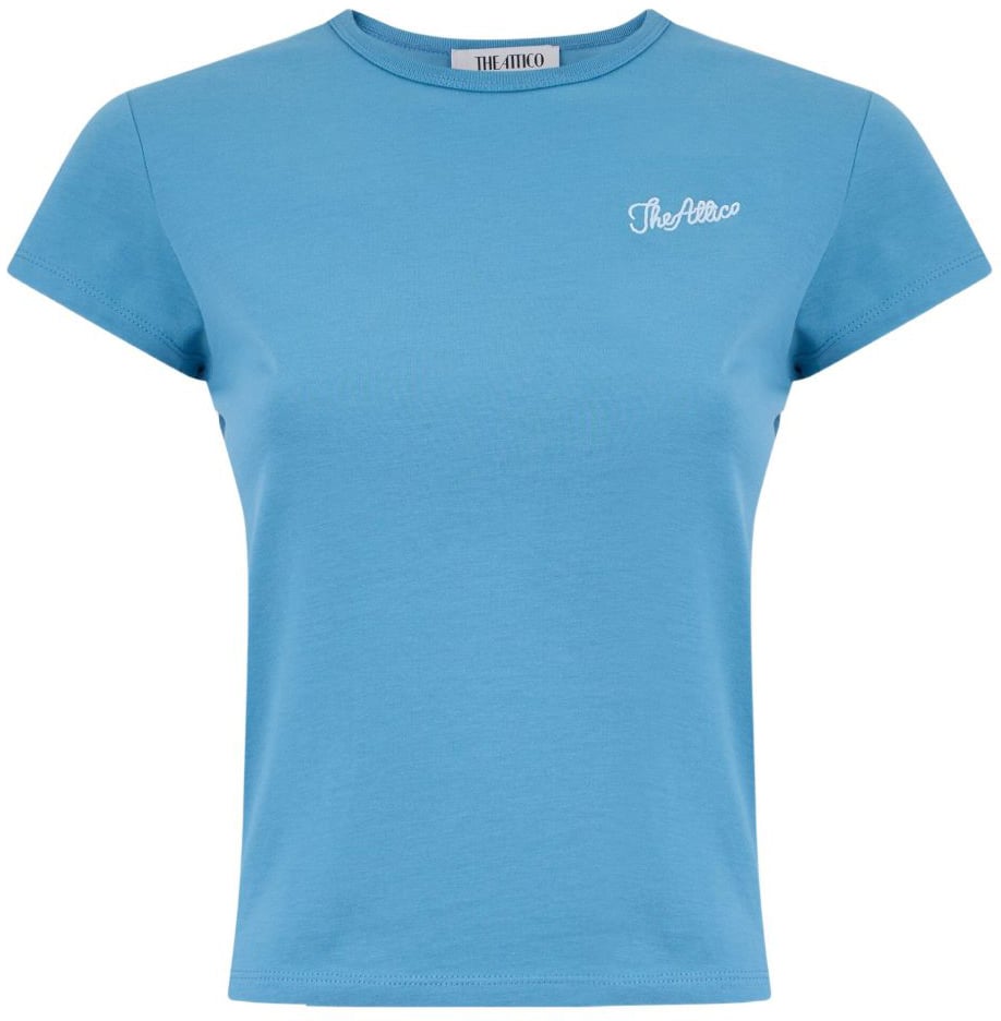 The Attico T-Shirts And Polos Clear Blue Blauw
