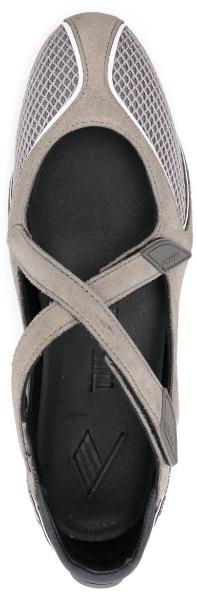 The Attico Flat Shoes Grey Taupe