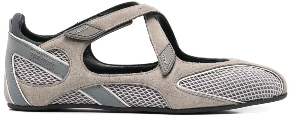 The Attico Flat Shoes Grey Taupe