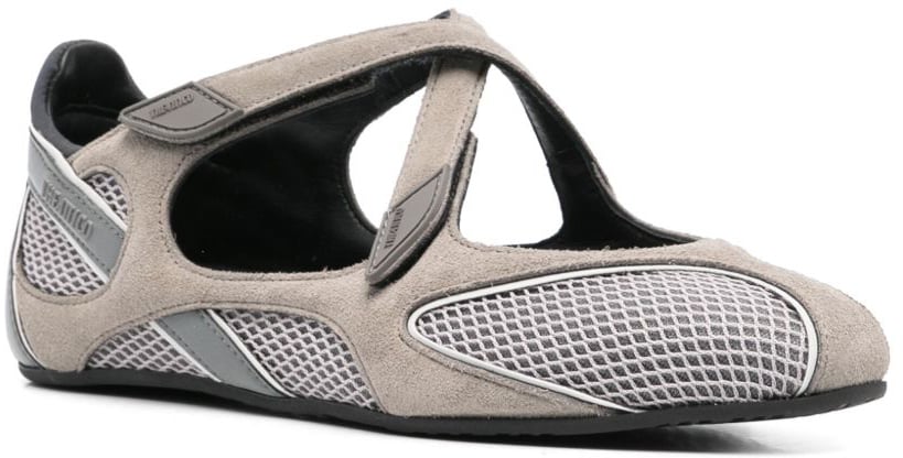 The Attico Flat Shoes Grey Taupe