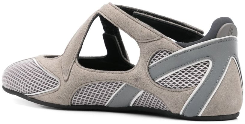 The Attico Flat Shoes Grey Taupe