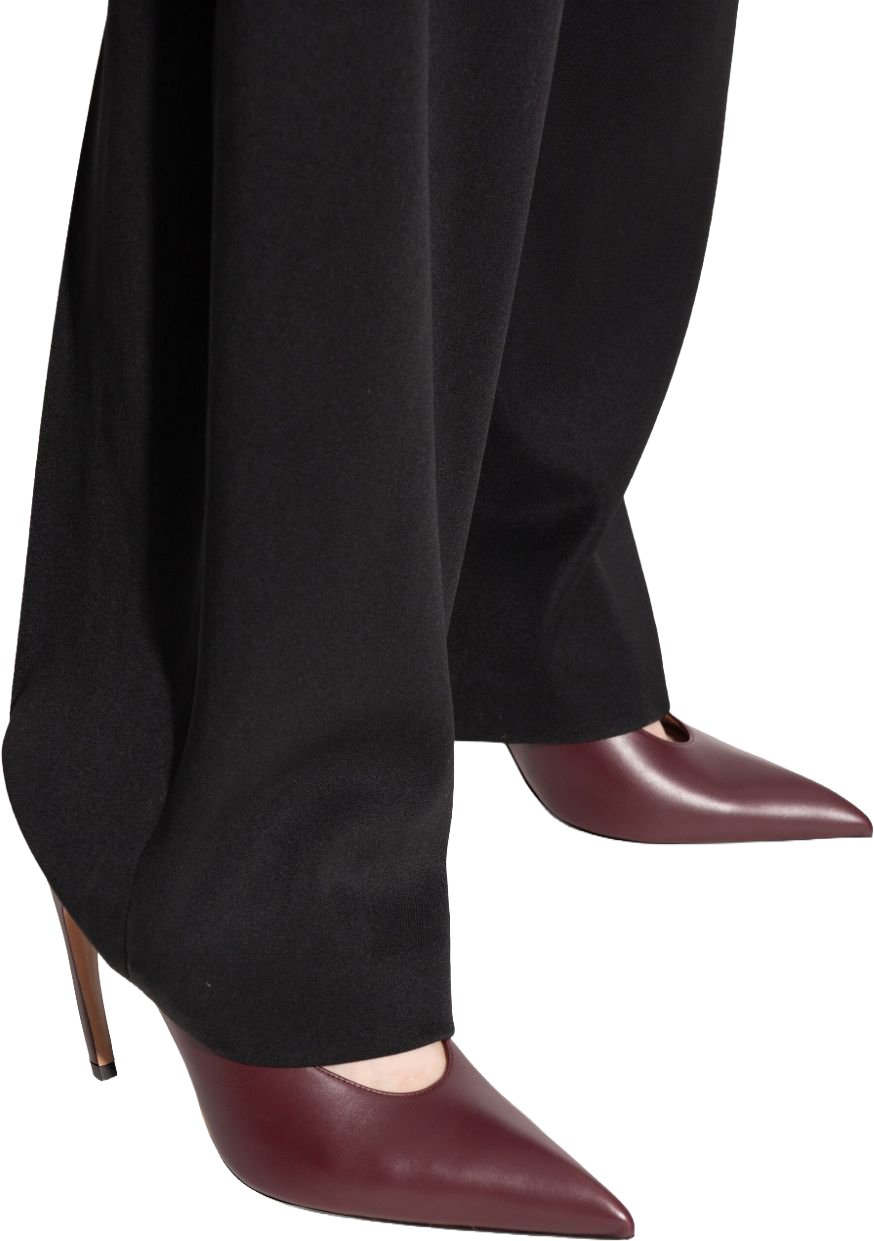 The Attico With Heel Burgundy Maroon