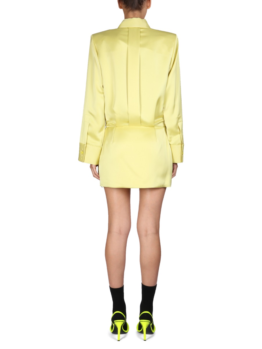 The Attico MINI DRESS "MARGOT" Geel