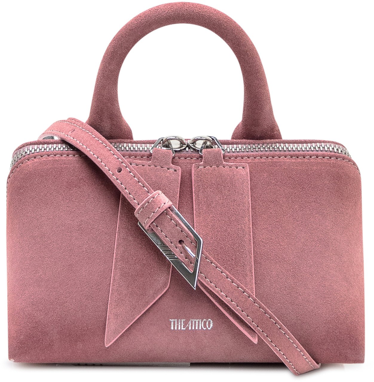The Attico Borsa a Mano Strutturata con Dettagli a Punte Roze