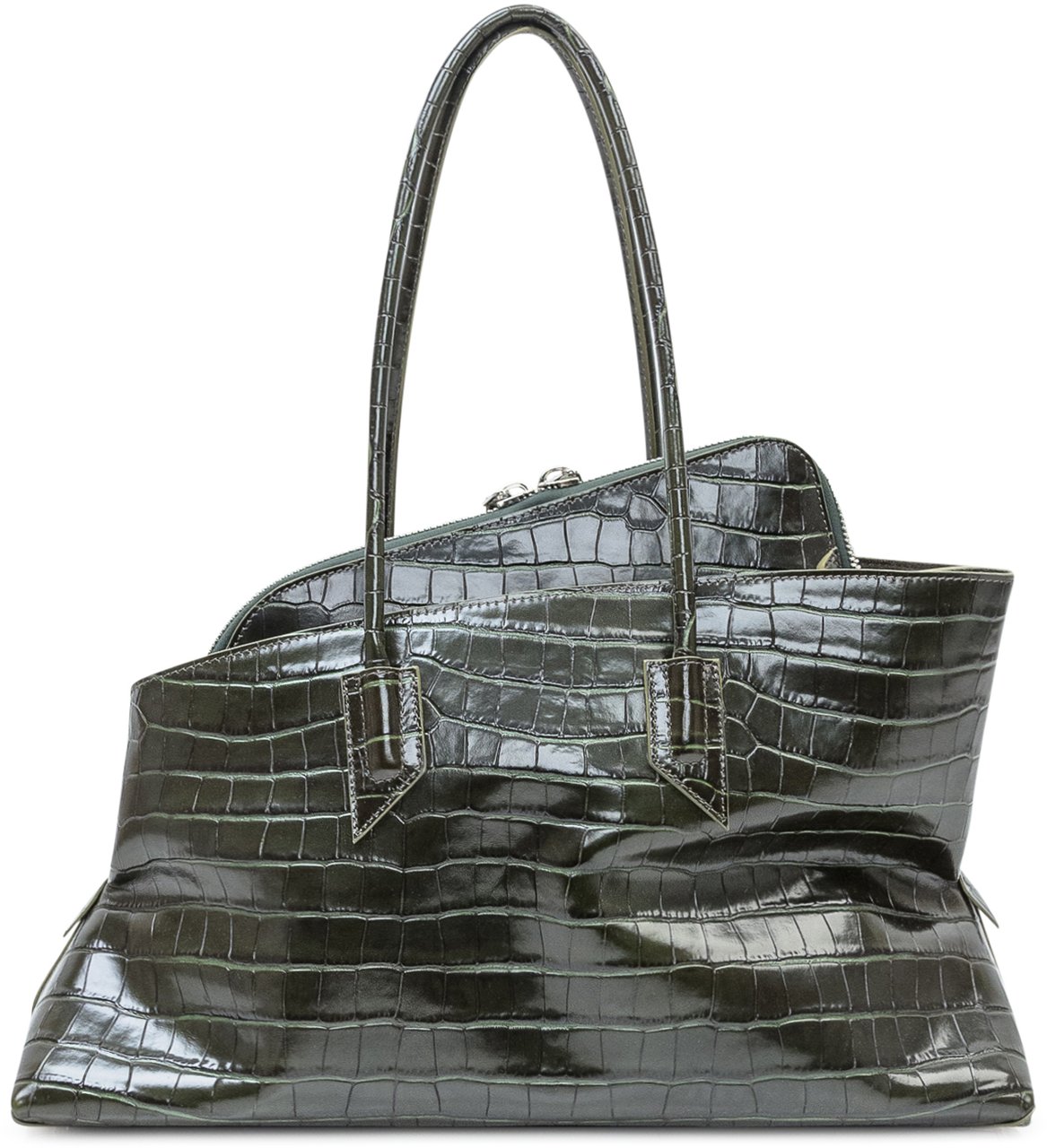 The Attico Borsa a Spalla La Passeggiata Medium Donkergrijs