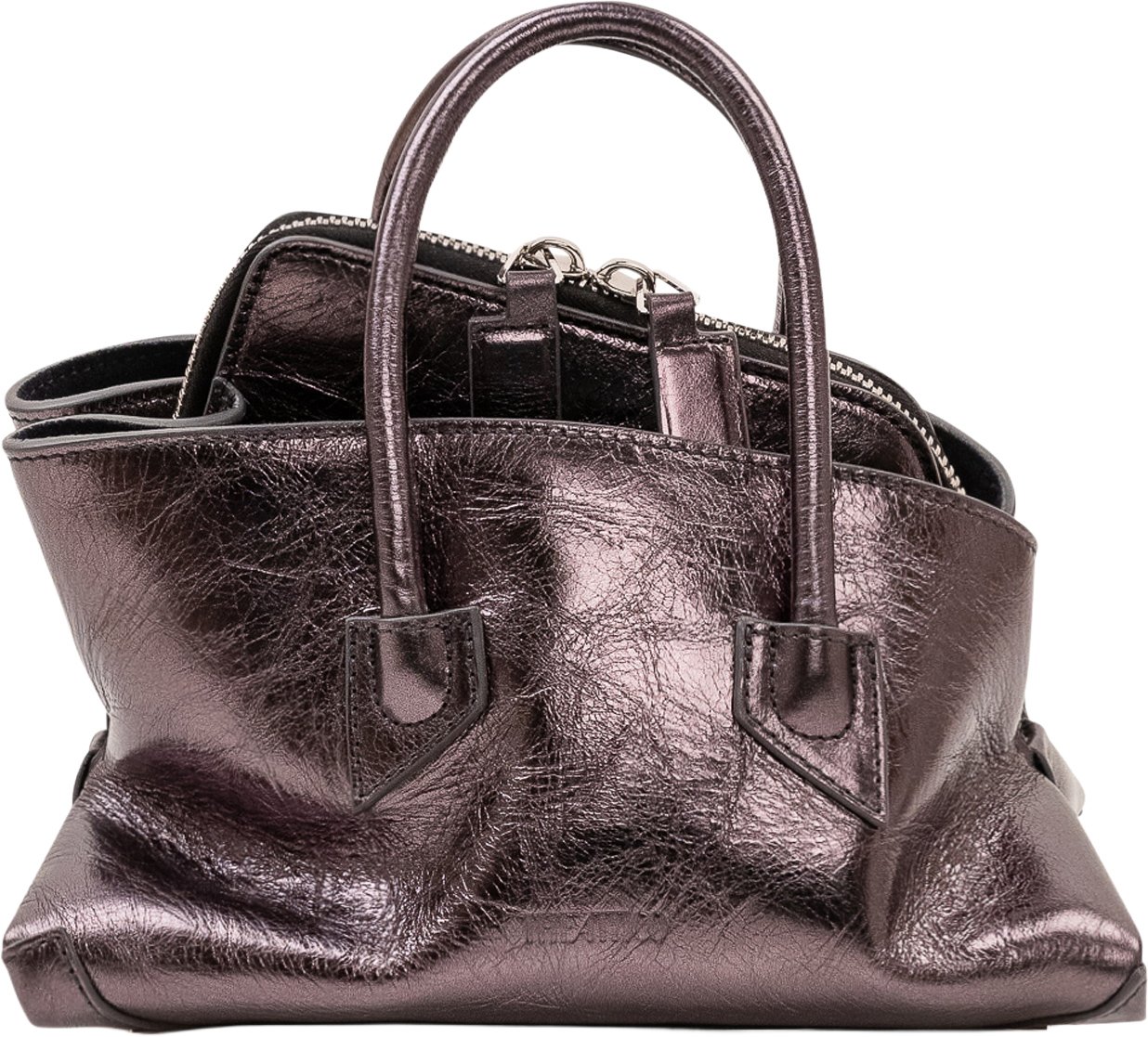 The Attico Borsa La Passeggiata Mini Paars