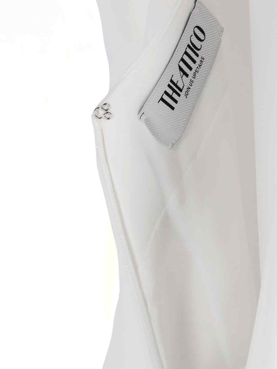 The Attico Mini Feather Dress – White Neutraal
