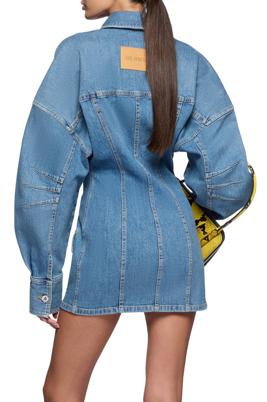 The Attico Dresses Clear Blue Blauw