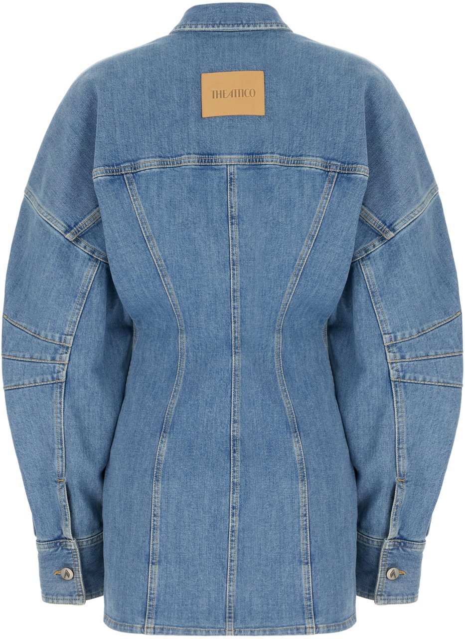 The Attico The Attico Denim jacket Blauw