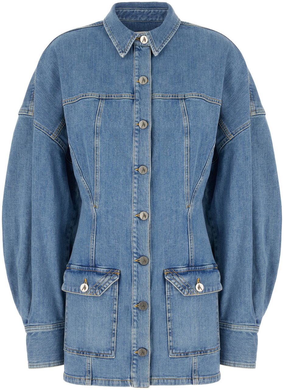 The Attico The Attico Denim jacket Blauw