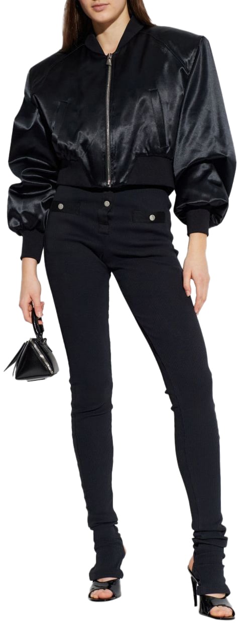 The Attico Coats Black Zwart