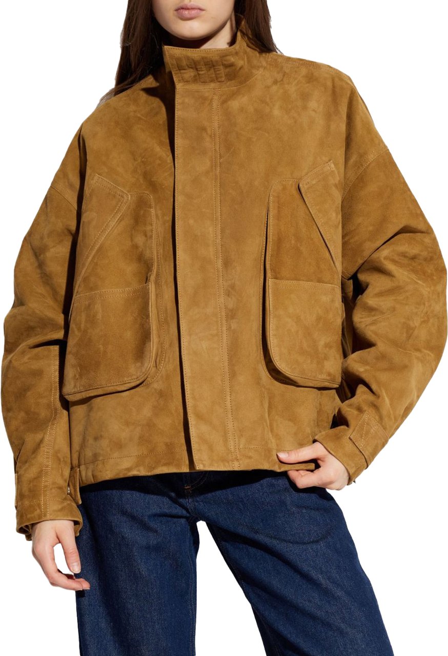 The Attico Coats Beige Beige