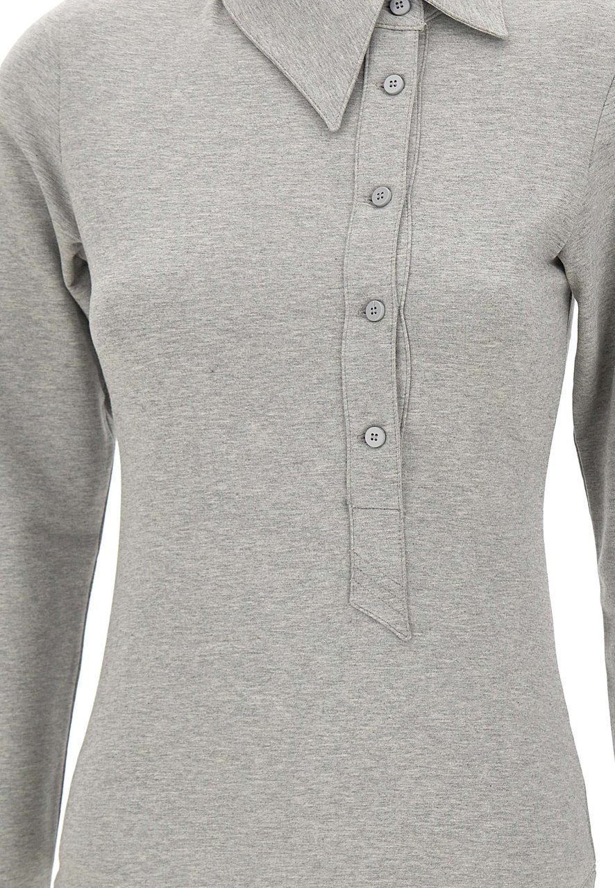The Attico T-Shirts And Polos Grey Lichtgrijs