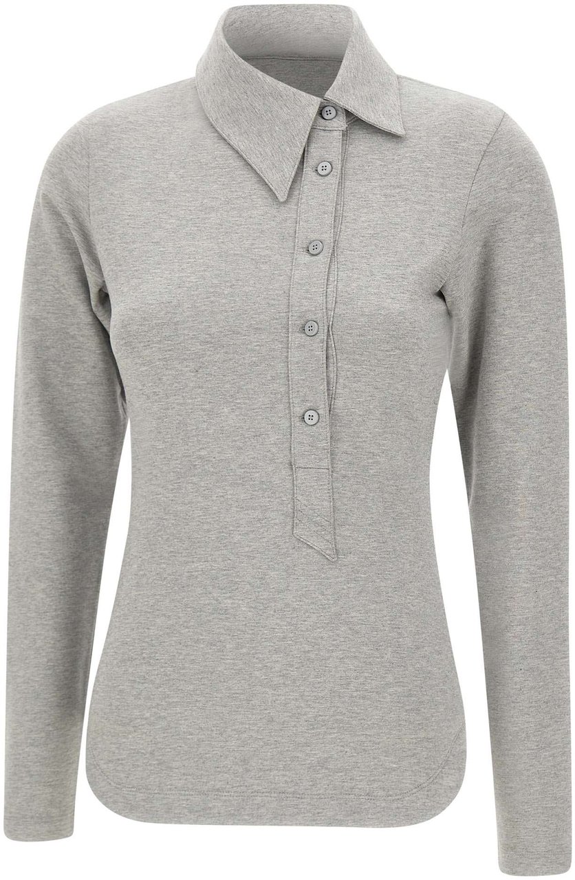 The Attico T-Shirts And Polos Grey Lichtgrijs