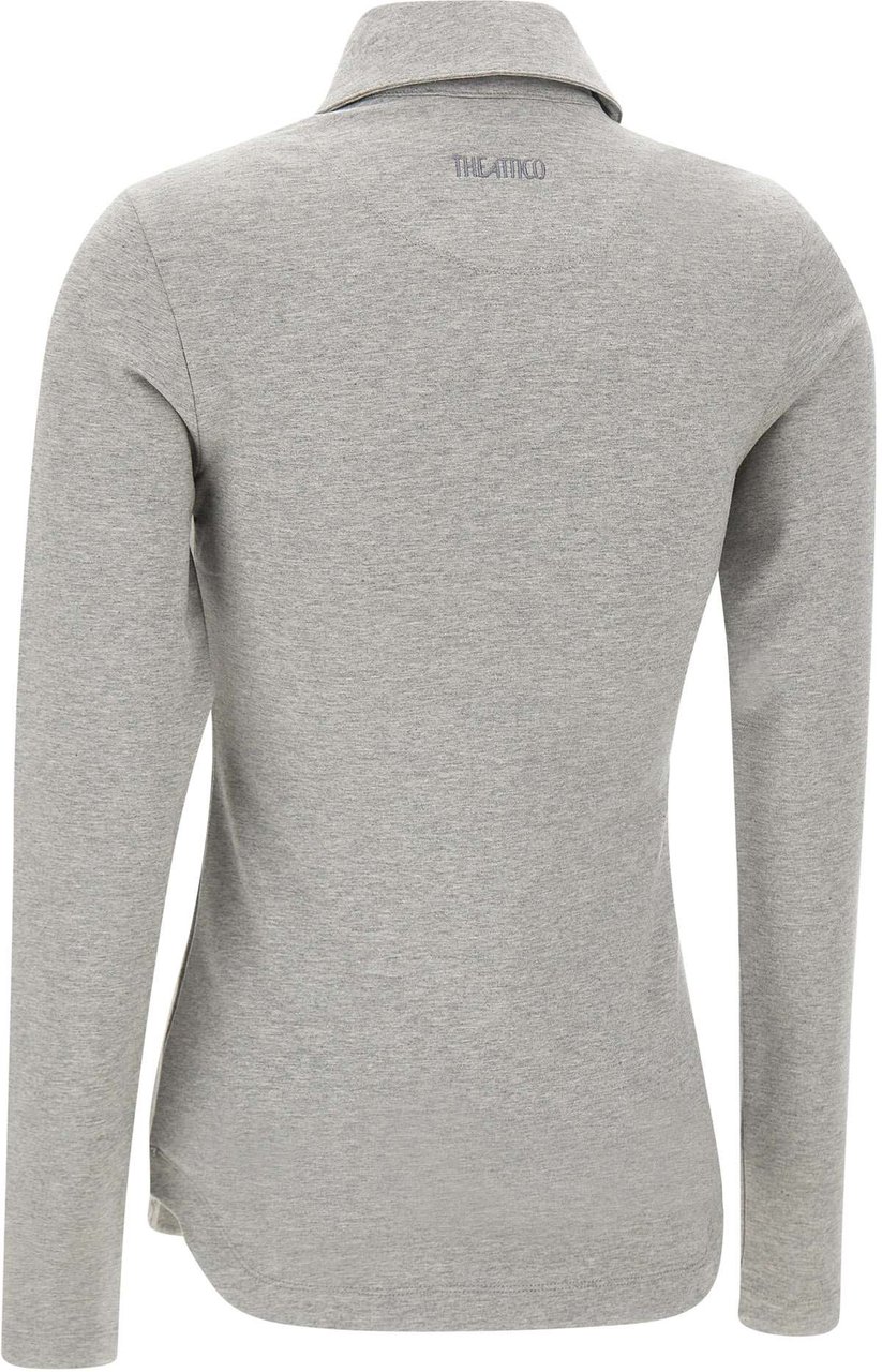 The Attico T-Shirts And Polos Grey Lichtgrijs