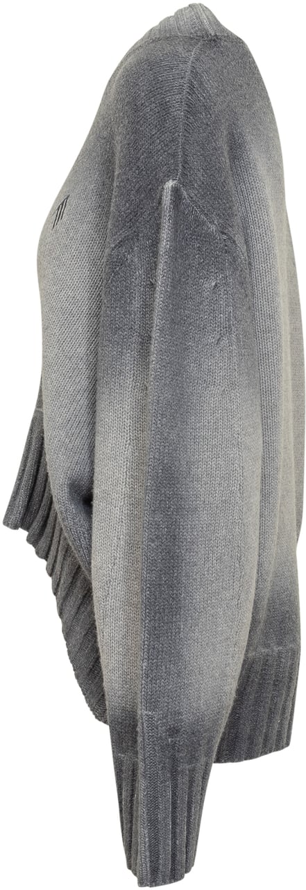 The Attico Maglia Morbida a Girocollo Donkergrijs