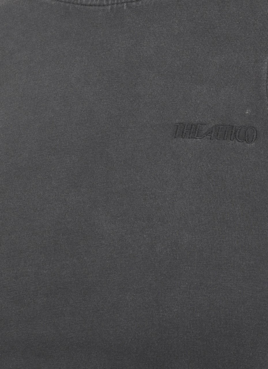 The Attico Top Black Donkergrijs