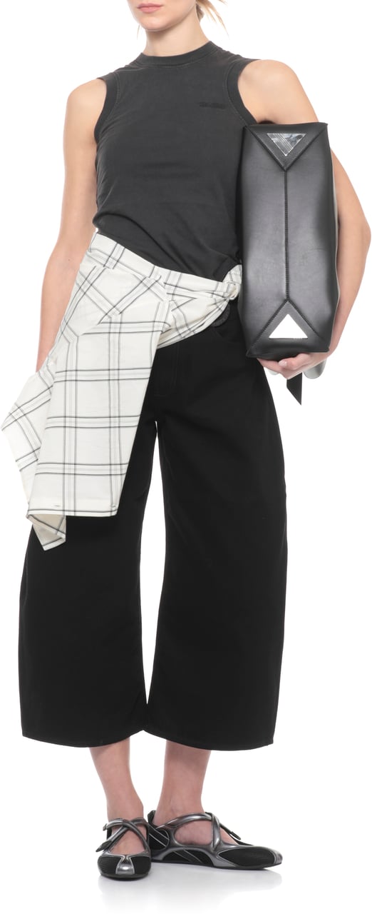 The Attico Top Black Donkergrijs