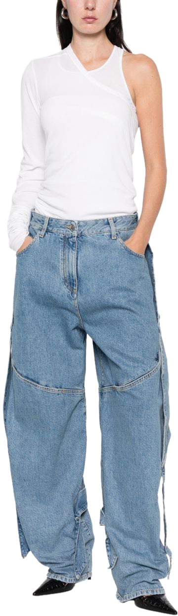 The Attico Jeans Clear Blue Blauw