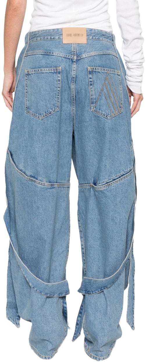 The Attico Jeans Clear Blue Blauw