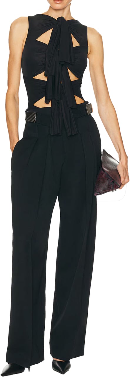 The Attico Lange broek Zwart