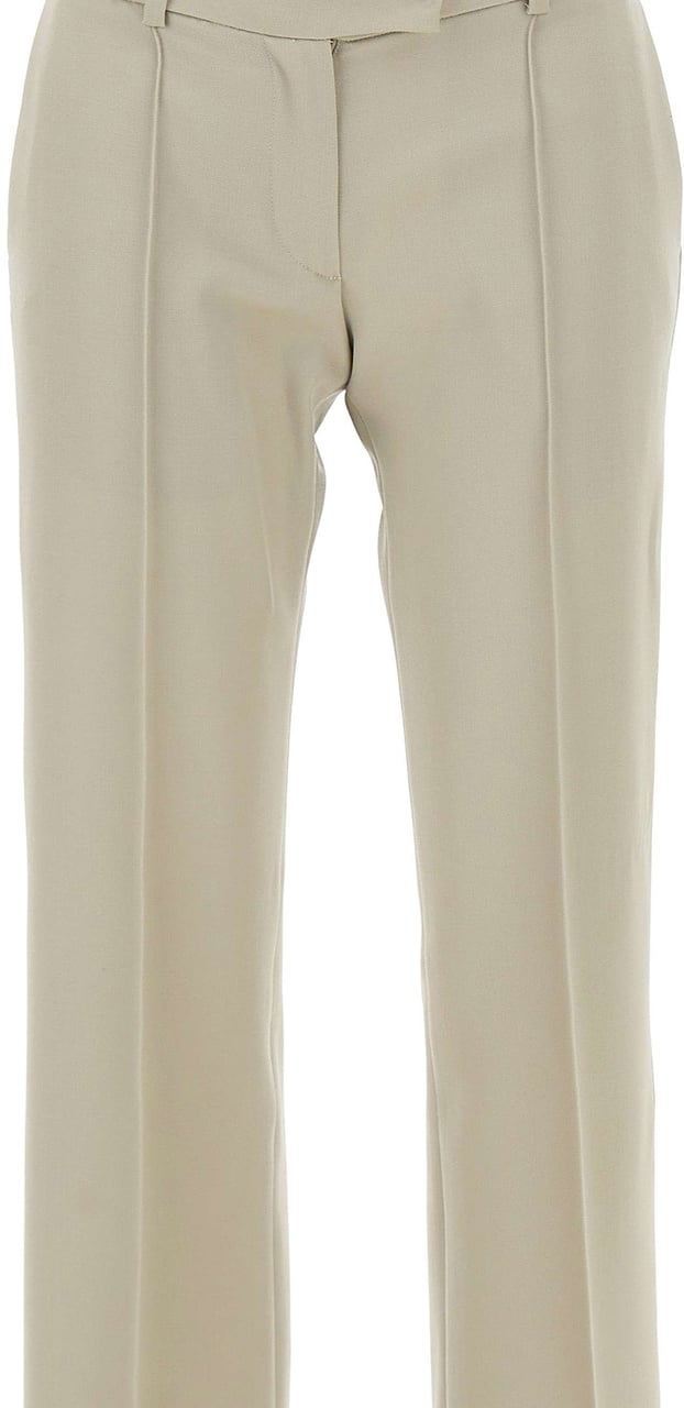 The Attico Trousers Beige Beige