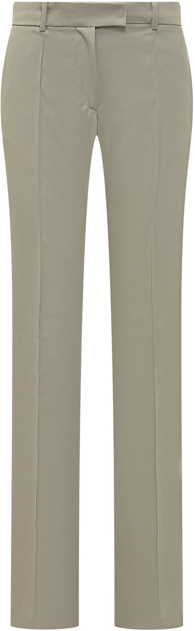 The Attico Pantaloni Sartoriali a Gamba Dritta Taupe
