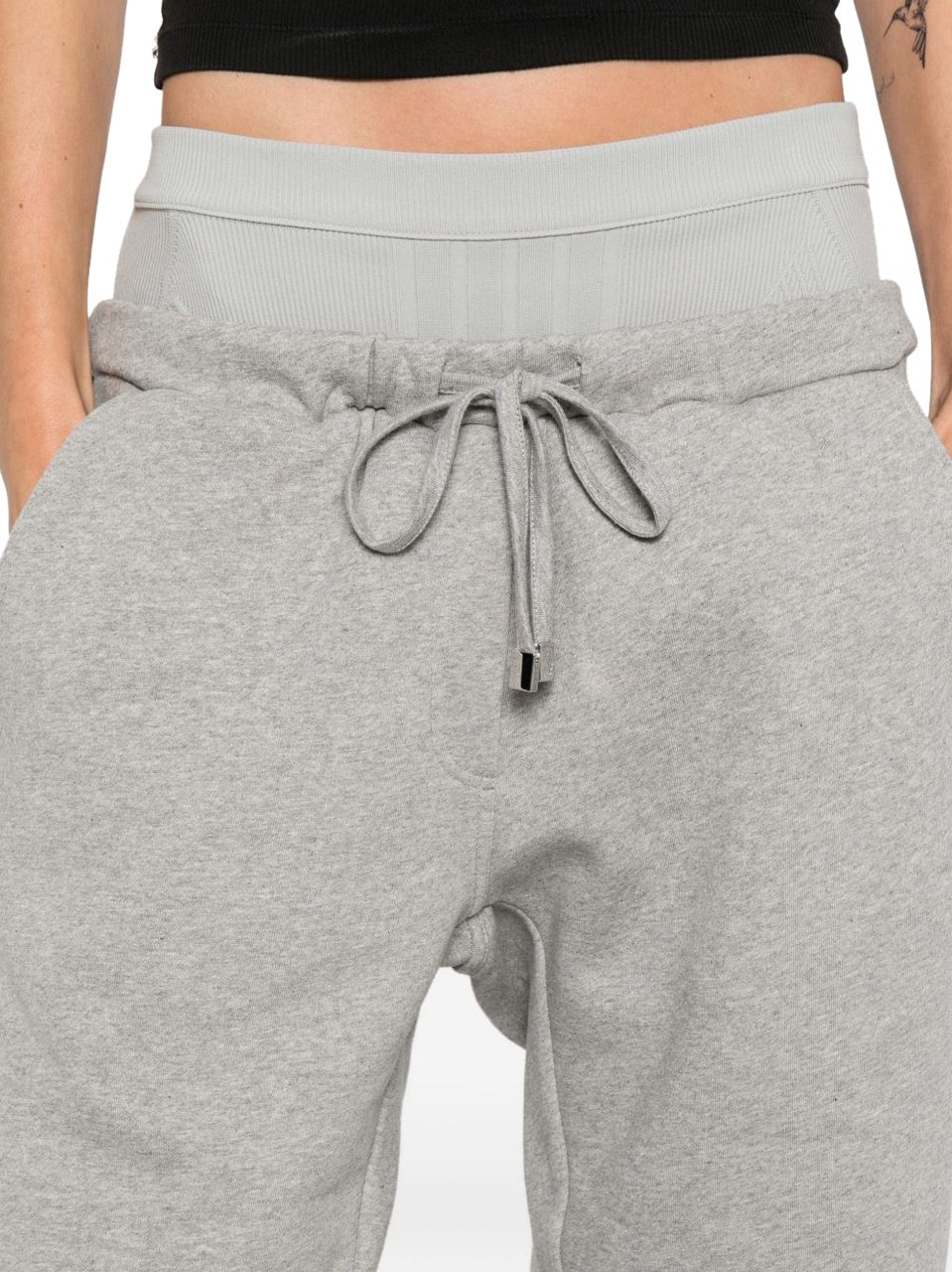 The Attico Trousers Grey Grijs