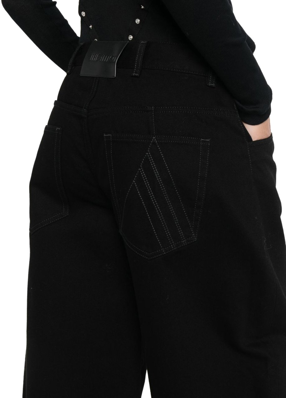 The Attico Jeans Black Zwart