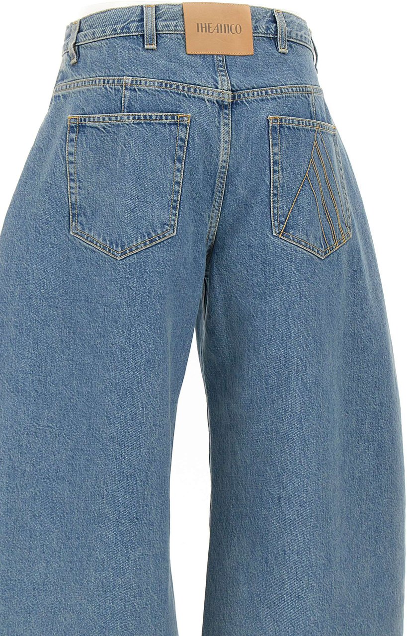 The Attico Shorts Blue Blauw