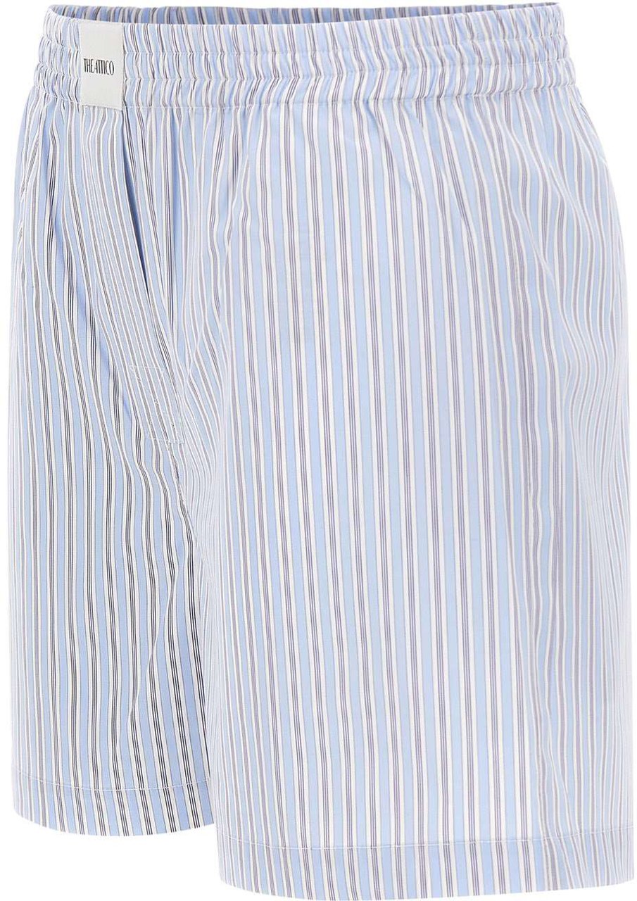 The Attico Shorts Light Blue Lichtblauw