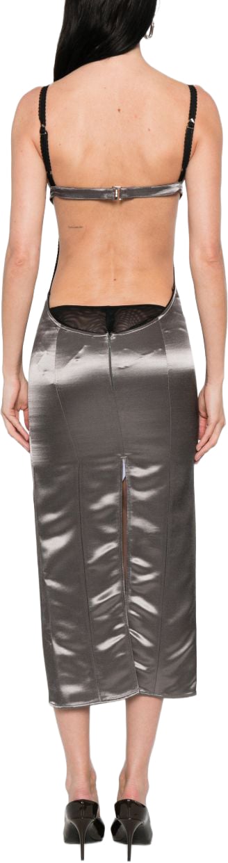 The Attico Dresses Grey Grijs