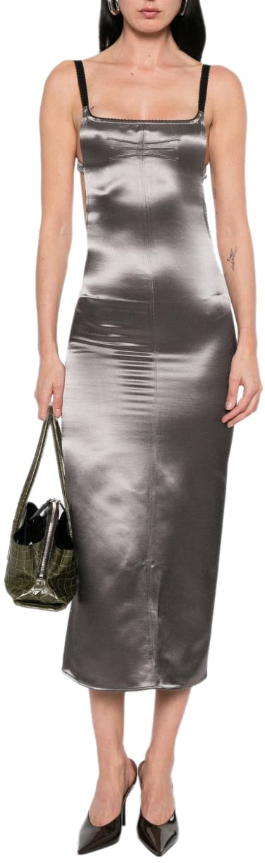 The Attico Dresses Grey Grijs