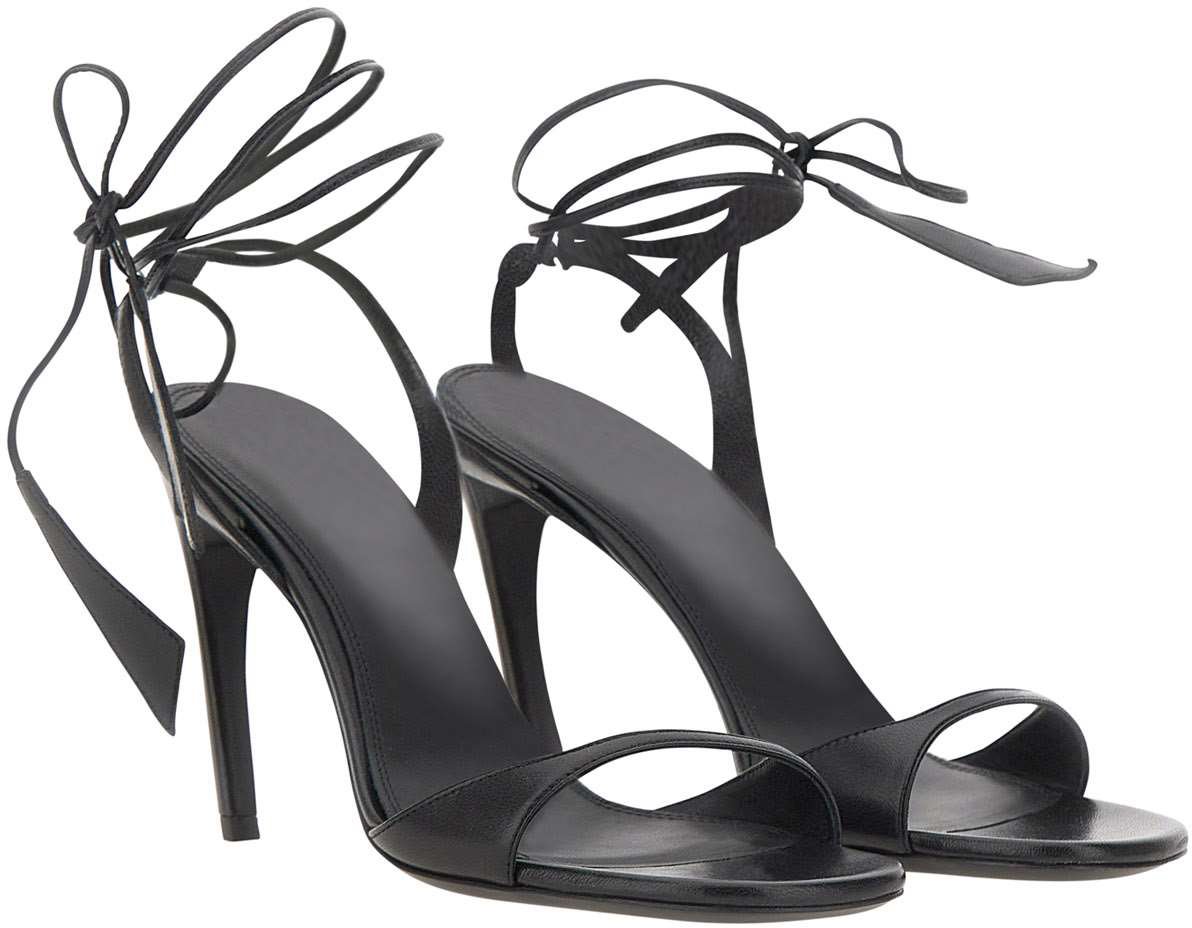 The Attico With Heel Black Zwart