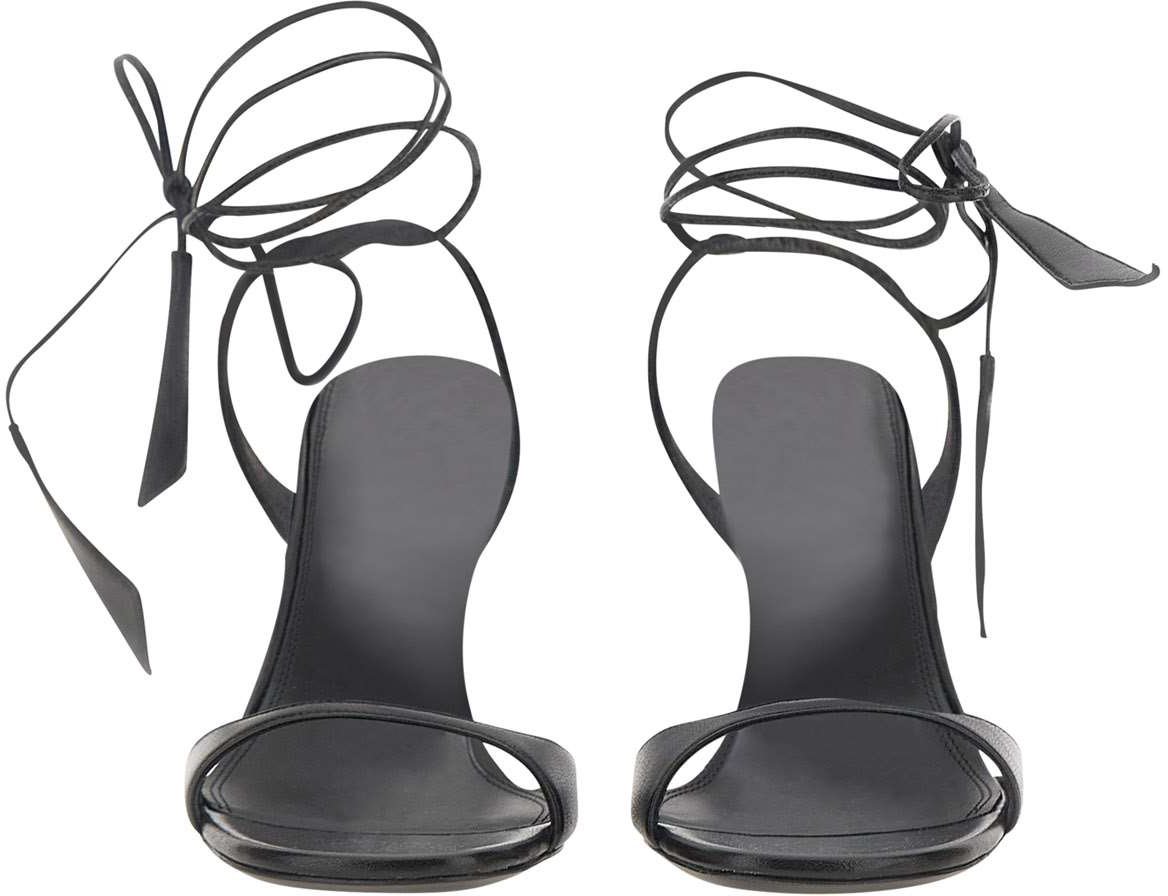 The Attico With Heel Black Zwart