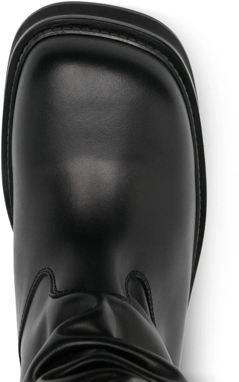 The Attico Passeggiata Combat Boot Black Zwart