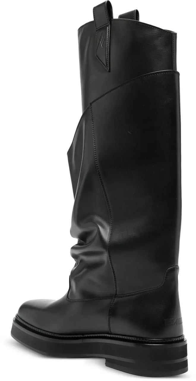 The Attico Passeggiata Combat Boot Black Zwart