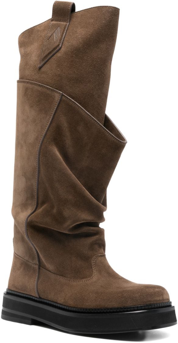 The Attico Boots Brown Bruin