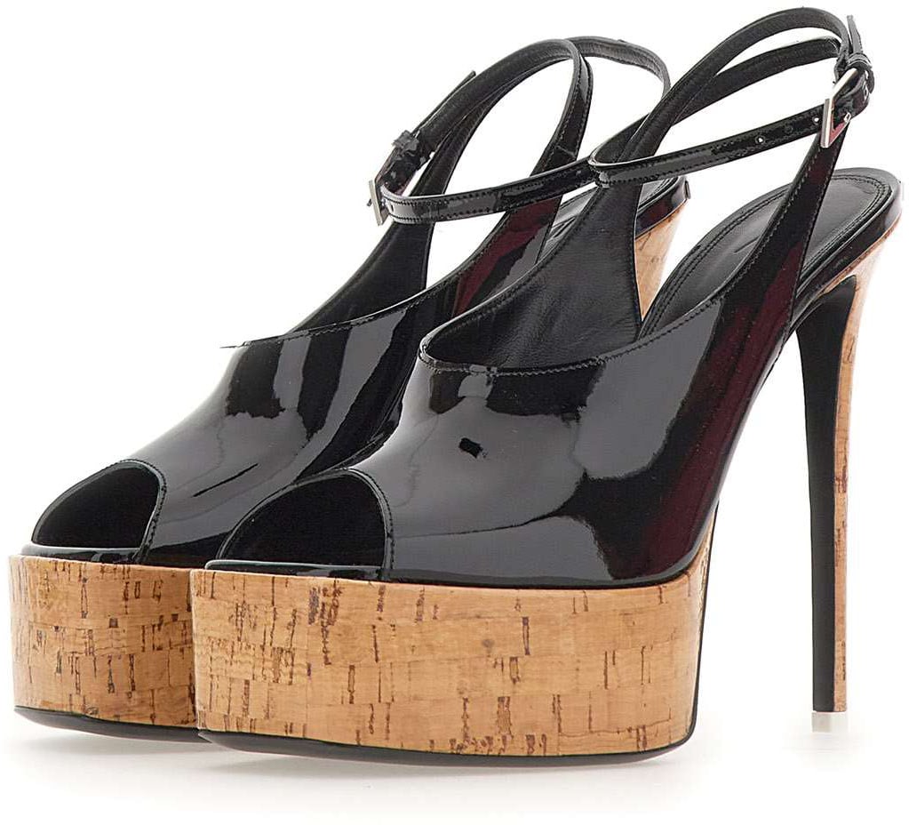 The Attico With Heel Black Zwart