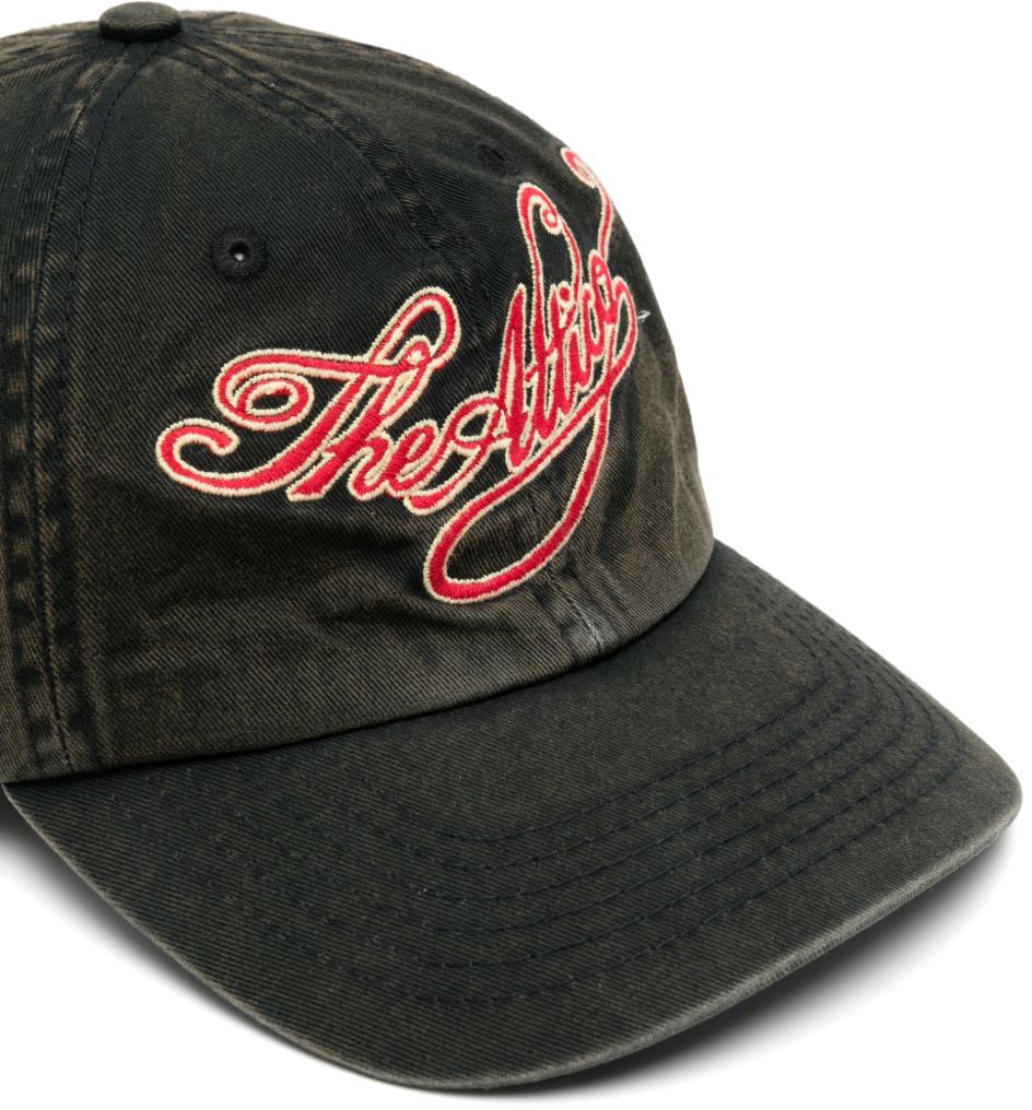 The Attico Hats Black Donkergrijs
