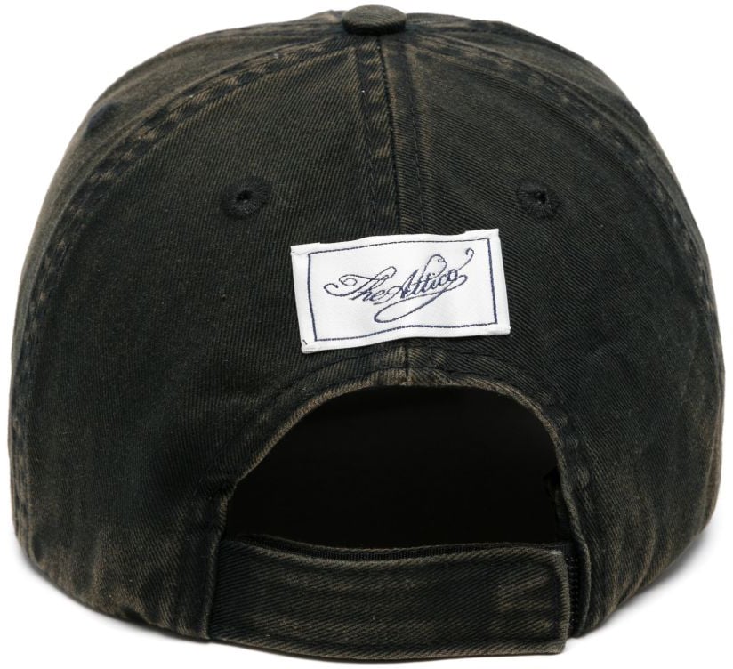 The Attico Hats Black Donkergrijs