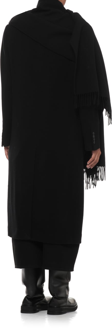 The Attico Coats Black Zwart
