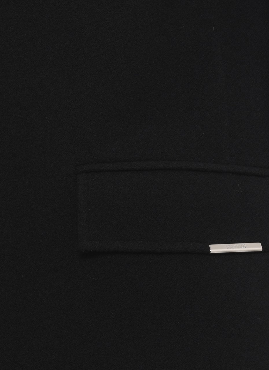 The Attico Coats Black Zwart